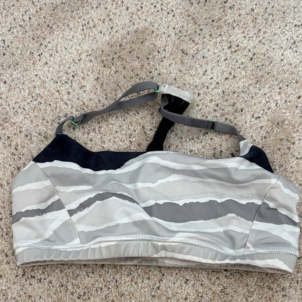 Lululemon Athletica Black and Gray Sports Bra